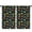 Dinosaur and Leaves, variant on Black Dinosaurs Eggs Cacti Pattern Insulated Teens Curtains Set Of 2, Bedroom Essentials, Toddler Room Decor 52"x84"