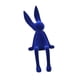 thumbnail image 5 of Figura de conejo sentado, adorno animal, moda, portátil, regalo creativo, decorativo Azul, 5 of 9