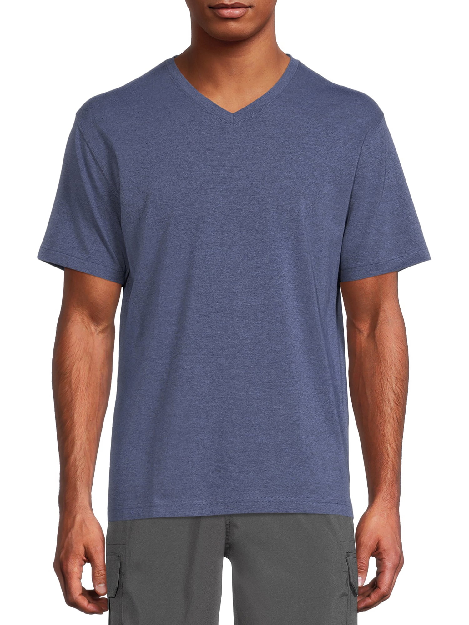 Men's Big and Tall Short Sleeve TShirt with VNeck
