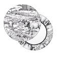thumbnail image 2 of Fotbe Country Farm Scene Stool Covers Round,Waterproof Round Bar Stool Covers Bar Chair Covers Washable Stool Cushion Slipcover for 12-14 Inch Chair-, 2 of 7