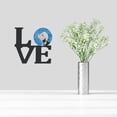 thumbnail image 2 of Blue Dandie Dinmont Terrier Metal Wall Artwork LOVE, 2 of 2