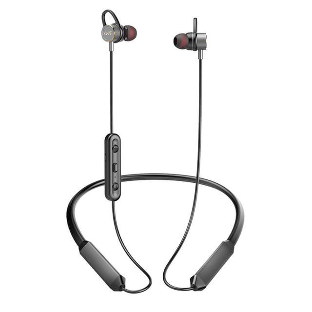 Auriculares Bluetooth montados en el cuello Auriculares estéreo con subwoofer de absorción magnética para deportes en el oído