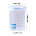thumbnail image 3 of Fufafayo Plastic Airtight Storage Jars, Multipurpose Kitchen Sealed Containers, Grain Cereal Storage Canisters, Reusable Food Storage Pots for Powdered Milk, 3 of 6