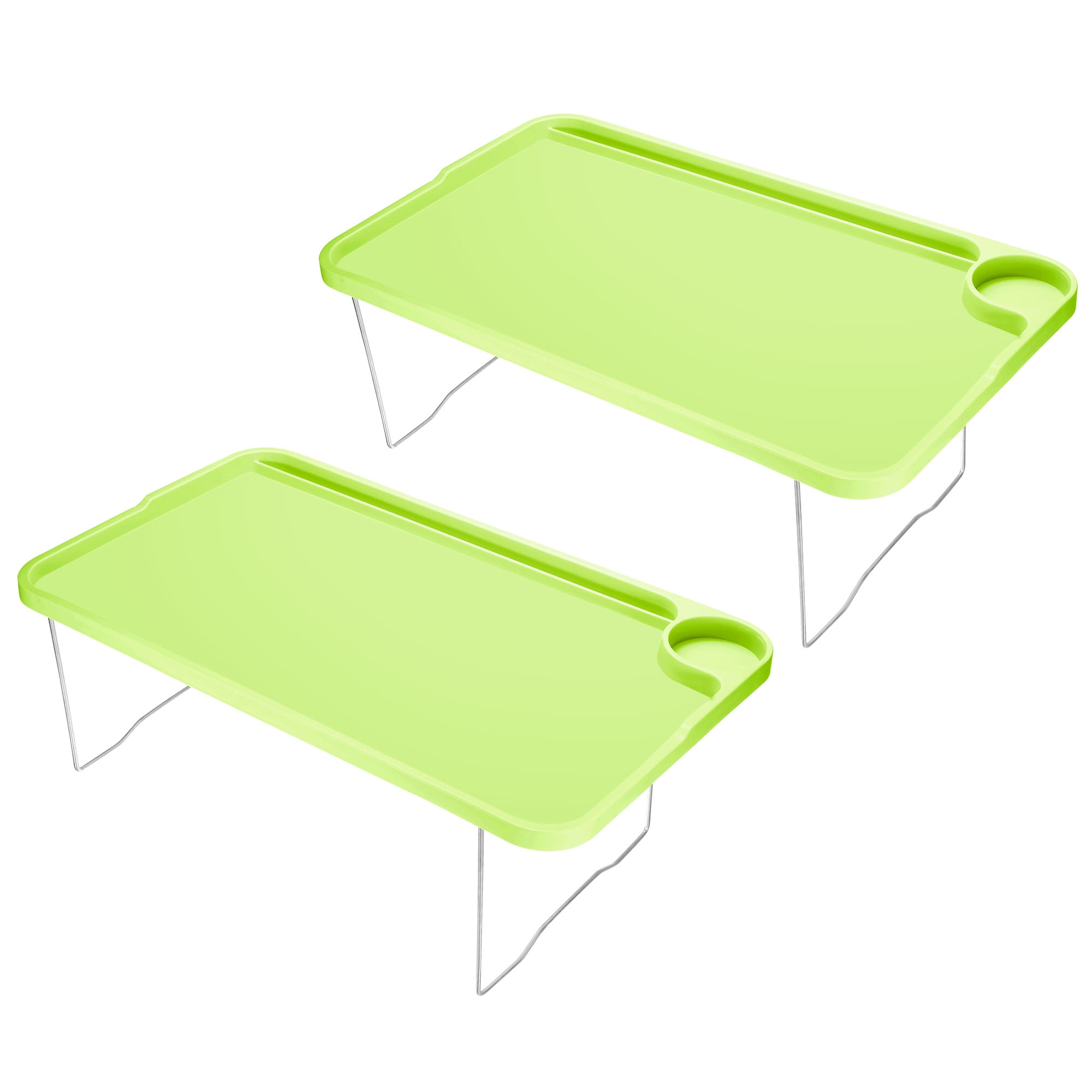 Uxcell Breakfast Tray Table with Folding Legs Laptop Snack Desk for