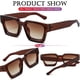 thumbnail image 5 of Gafas de sol AIEYEZO cuadradas con montura gruesa para mujeres y hombres, 5 of 7