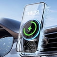 thumbnail image 2 of Danhjin Wireless Charging Car Mounted Magnetic Wireless Charger 15W Fast Charging, 2 of 9