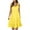 Yellow, variant on Xunlbb Summer Maxi Dress for Women Fashion Holiday Summer Solid Color Sleeveless Party Beach Dress Beach Dress Size S-2XL