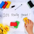 thumbnail image 2 of 24 Pcs Dry Erases Eraser Whiteboard Eraser Colorful Board For Teachers Students, 2 of 8