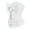 Halloween corset - White, variant on Gyujnb Women's Floral Jacquard Strapless Ruffle Overbust Corset Boned Push Up Waist Cincher Fairy Princess Halloween Costume Bustier Top,XL
