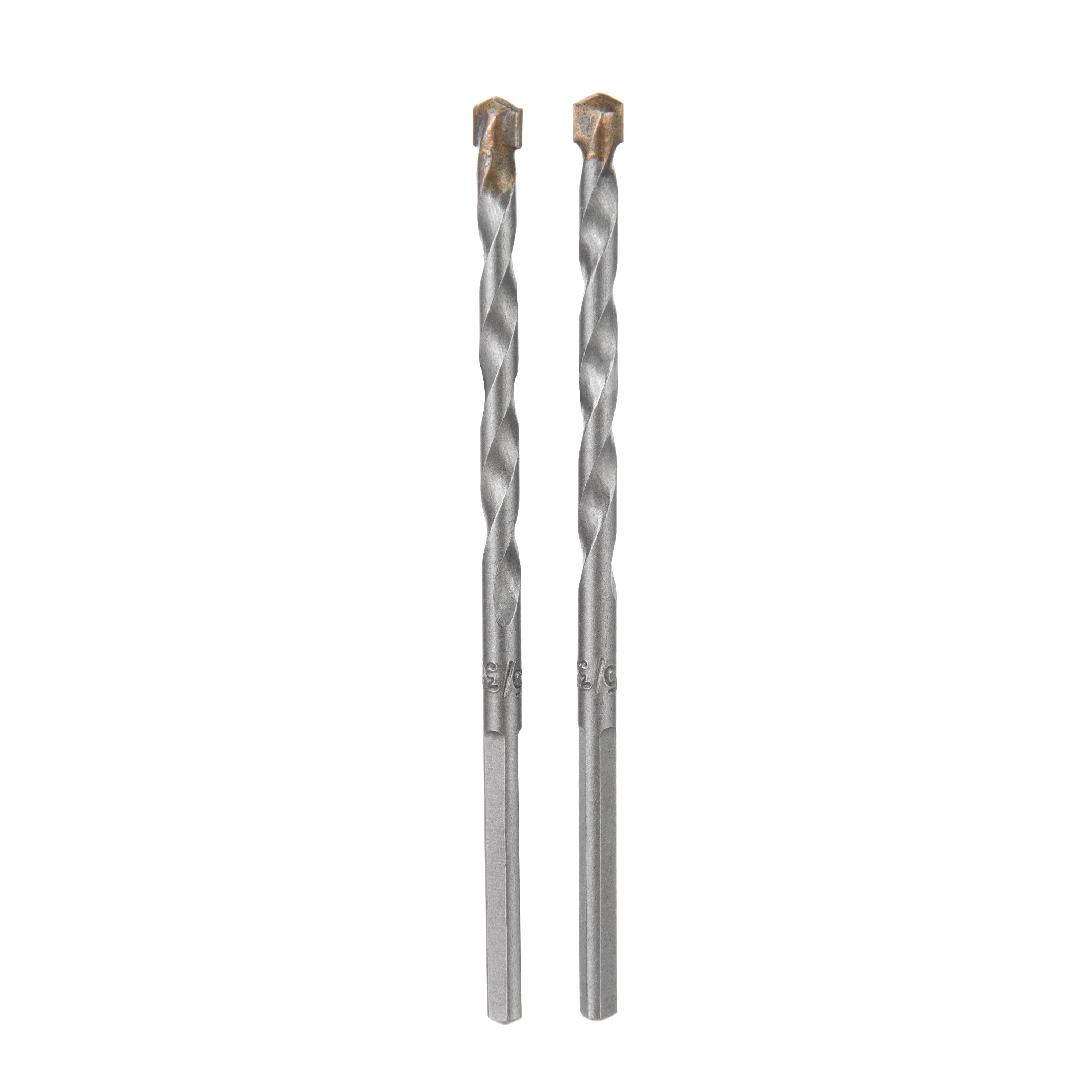 Hyper Tough 2 Piece 5/32" Masonry Drill Bit Set with Carbide Tips