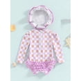 thumbnail image 7 of MEZZALL Swimwear Girls Ruffle Swimsuit Cute Floral Print Bathing Suit For Toddlers Kids Fashion Summer Pool Beach Wear Resort Beachwear, 7 of 7