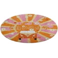 thumbnail image 5 of Two Groovy Round Carpet Circle Rug Outdoor Patio Area Rug Washable Large Area Rugs Hallway Room Decor Fitness Mats, 5 of 8