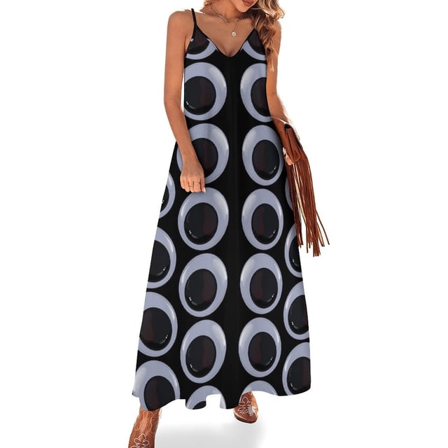 Nuevo Vestido sin mangas OJOS SALTONES Vestido largo Vestidos largos