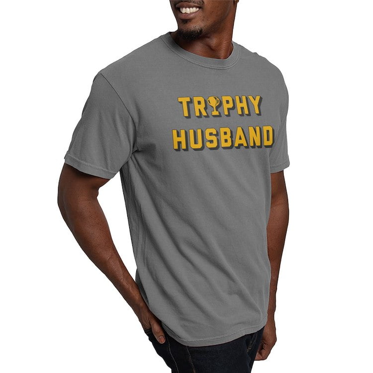 CafePress - Trophy Husband - Mens Comfort Colors Shirt - Walmart.com