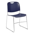thumbnail image 1 of NPS 8500 Series Chaise Empilable Moderne Ultra-Compacte en Plastique de 31 Pouces Bleu Marine, 1 of 3