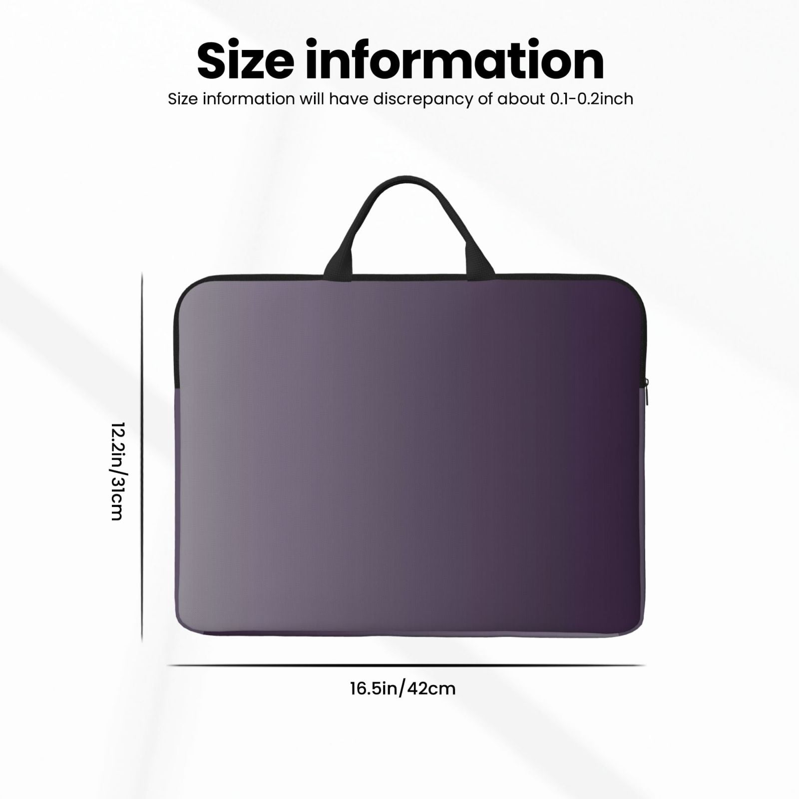 Laptop Sleeve Bag For Women Men 14inch Waterproof Durable Protective Computer Carrying Cover Handle Laptop Case Bag Grey Gradient