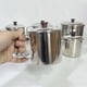 thumbnail image 2 of Taza de acero inoxidable con tapa, para camping, café, té, viajes, irrompible, de metal., 2 of 8