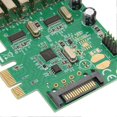 thumbnail image 2 of PCIE to USB Expansion Card 6 USB 2.0 15-pin SATA 480Mbps 12Mbps 1.5Mbps Internal Hub for Desktop PC for Windows, 2 of 4