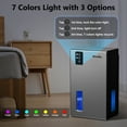 thumbnail image 7 of Aumpkin Dehumidifier for Home, 95 OZ Water Tank, (1000 sq.ft) Dehumidifiers for Bathroom Bedroom Basement with Auto Shut Off,7 Colors LED Light (Gray), 7 of 7