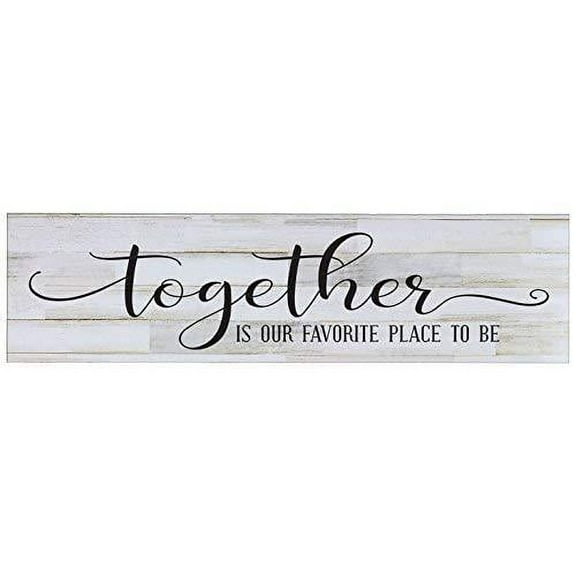 Together is Our Favorite Wall Sign Art size 10 x 40