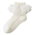 thumbnail image 7 of hengsof Girls Spring Summer Lace Socks, Fashionable Cotton Solid Color Princess Socks, Children's Comfortable Socks, 7 of 7