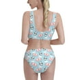 thumbnail image 5 of High Waisted Bikini Sets For Women, Cute Panda Flying In The Sky Swimsuits Tummy Control, Two Pieces Bathing Suit, 5 of 8