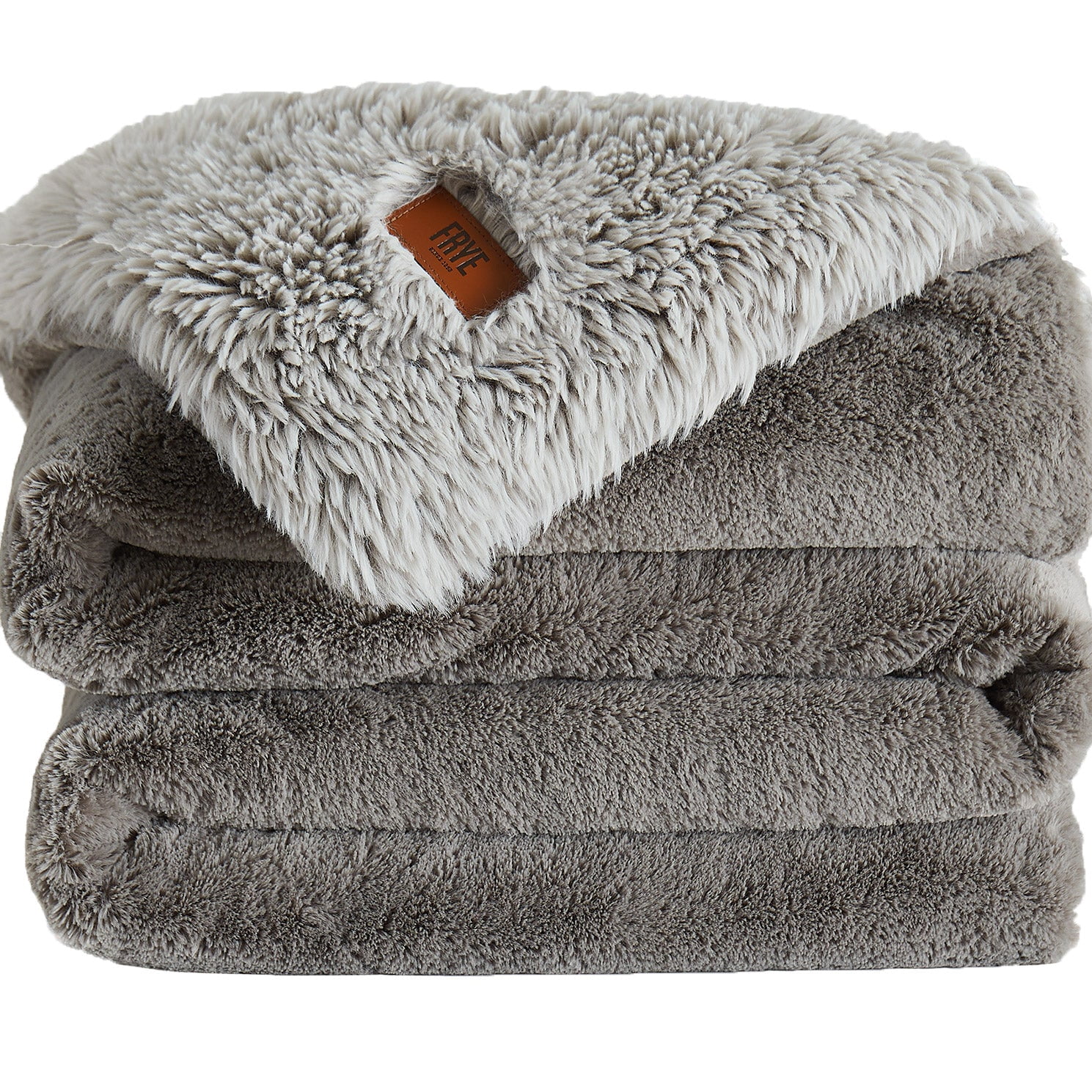 Frye Arctic Light Gray Throw, 60 in x 70 in