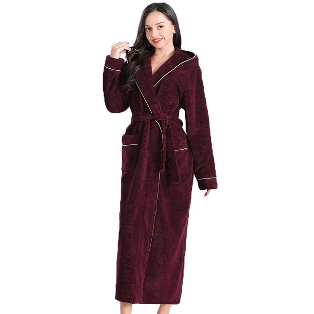 Camisón cálido de invierno para mujer, albornoz para parejas, camisón de otoño e invierno para hombres y mujeres Fridja nalpqowj50226