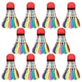 thumbnail image 4 of WALFRONT 11Pcs/Lot Durable Colorful Badminton Balls Shuttlecocks Sports Training Accessory , Shuttlecocks, Badminton Shuttlecocks, 4 of 7