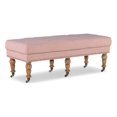 thumbnail image 1 of Linon Isabelle 50" Wood Upholstered Bench in Pink, 1 of 10
