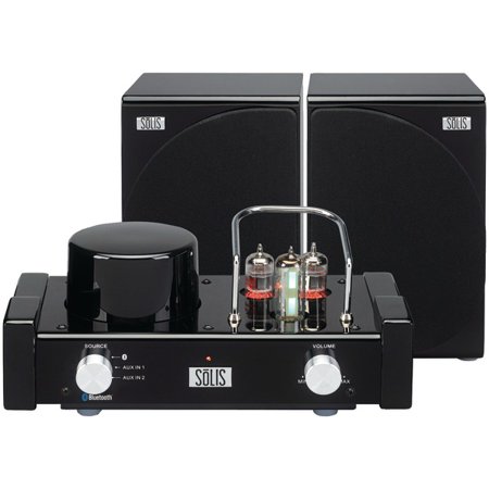 SOLIS Bluetooth Stereo Vacuum Tube Audio System - Black (SO-8000)