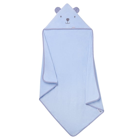 Gerber Baby Boy Blue Absorbent Hooded Towel, One Size