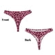 thumbnail image 3 of Balery Rose Leopard Print Tangas de Algodón para Mujer con Estampado – Ropa Interior Sexy, Transpirable, G-string-XX-Large, 3 of 6