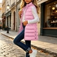 thumbnail image 5 of Mifsaly Girls Long Puffer Vests Kids Tween Zip Up Stand Collar Quilted Vest Fall Winter Casual Going Out Play Back to School Padded Coat with Pocekts, 5 of 10