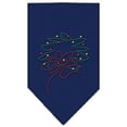 thumbnail image 1 of Wreath Rhinestone Bandana Navy Blue Small, 1 of 1