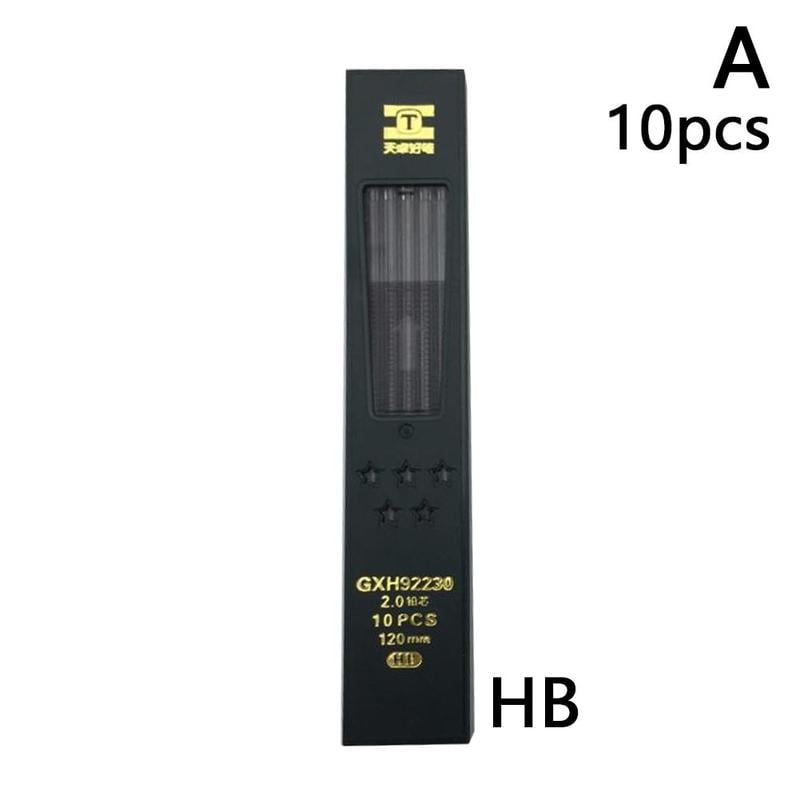 2.0mm 10Pcs/Box 2B HB Mechanical Pencil Lead Refill School Office Stationary 