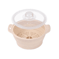 thumbnail image 2 of Collapsible Silicone Steamer Pot for Microwave, Foldable Vegetable Steamer with Perforated Tray, Space-Saving Kitchen Cookware with Cool-Touch Handles, 2 of 7