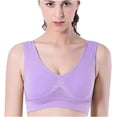 thumbnail image 1 of Sujetador deportivo para mujer sin anillo de acero sin soporte para el pecho Yoga Running Vest Fridja nalpqowj8487, 1 of 6