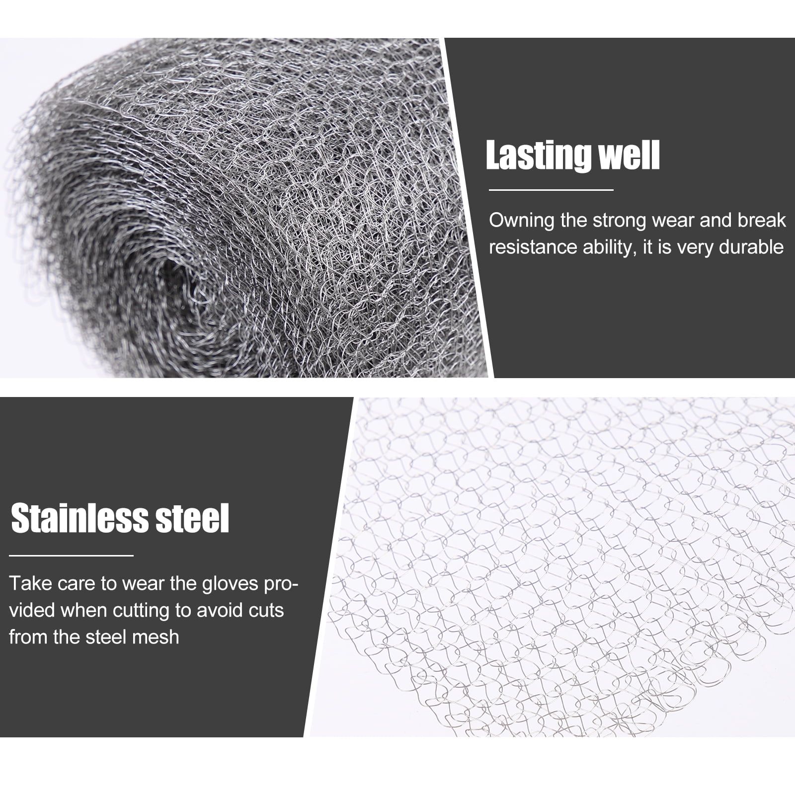 Anti-rat Net Chicken Wire Fence Rodent Proof Mesh Gopher Barrier Welded Fencing Steel for House Mouse Screen Metal