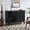 Black, variant on CQSXDA Buffet Cabinet With Vertical-Stripe Patchwork Design In  44.3 Inch Storage Sideboard