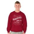 thumbnail image 4 of Grandfather Dad Jokes Funny Grandpa Men's Crewneck Sweatshirt Brisco Brands X, 4 of 6