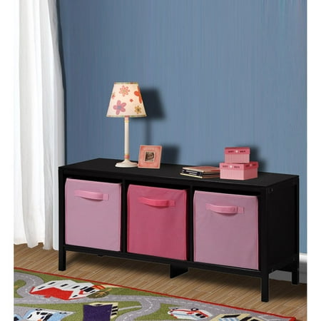 badger basket storage unit with three baskets