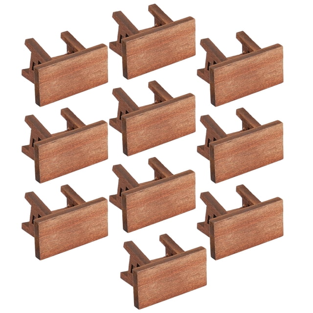 Taburete de Madera de Casa de Muñecas, taburete de pastel de muñeca en miniatura 10pcs detidas de multa retro de alta simulación para 1/12 escala muñeca