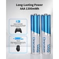 thumbnail image 3 of Pilas AAA recargables Dracutum 1300 mWh 1,5 V, paquete de 8, 3 of 7