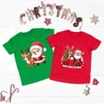 thumbnail image 1 of Camiseta navideña de Papá Noel para niños, ropa de moda para niños, fiesta navideña, camiseta para niños y niñas, camisetas para niños pequeños, conjuntos, 1 of 5