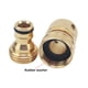thumbnail image 4 of Conector de manguera de liberación rápida para jardín, accesorio de conexión rápida para manguera de agua de 3/4 pulgadas, macho y hembra de latón, 1 Uds., 4 of 5