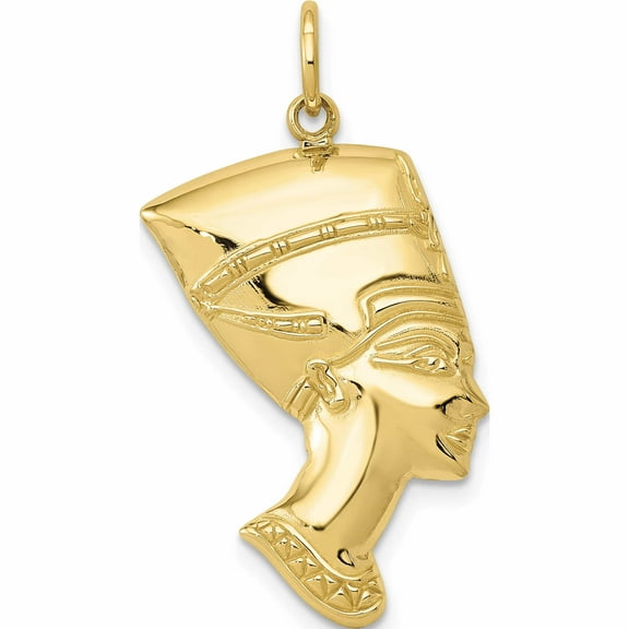 10K Yellow Gold Nefertiti Charm (30.5 X 16) Made In United States 10d3445