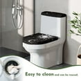 thumbnail image 4 of ZIATUBLE Galaxy Sun Toilet Lid Tank Lid Dust Cover Moon Toilet Seat Lid Cover Pack of 2 with Elastic Edges Toilet Top Cover Tank Lid Round Toilet Seat and Tank Lid Cover Set, 4 of 7