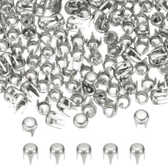 100pcs 12mm Pyramid STUDS Spots Spikes RIVETS Punk Leathercraft