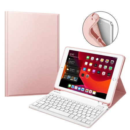 Fintie TPU Keyboard Case for 2019 iPad 10.2 Inch ( 7th Gen ) - [Built-in Pencil Holder] Tablet (Best Keyboard For Ipad 2019)